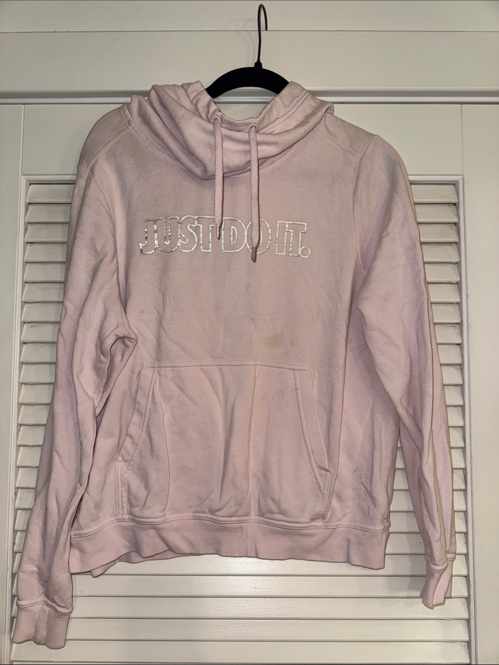 Nike 'Just Do It' Pink Hoodie size medium